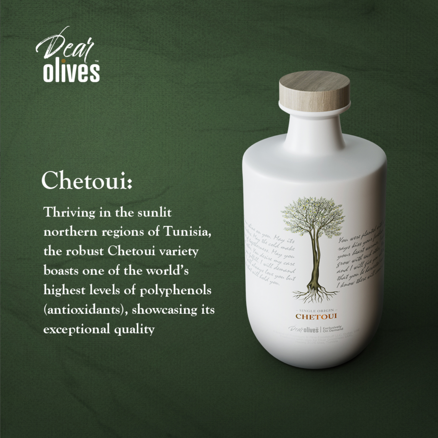 Dear Olives – Luxury Gift Box Ultra-Premium EVOO – Single Origin Chetoui