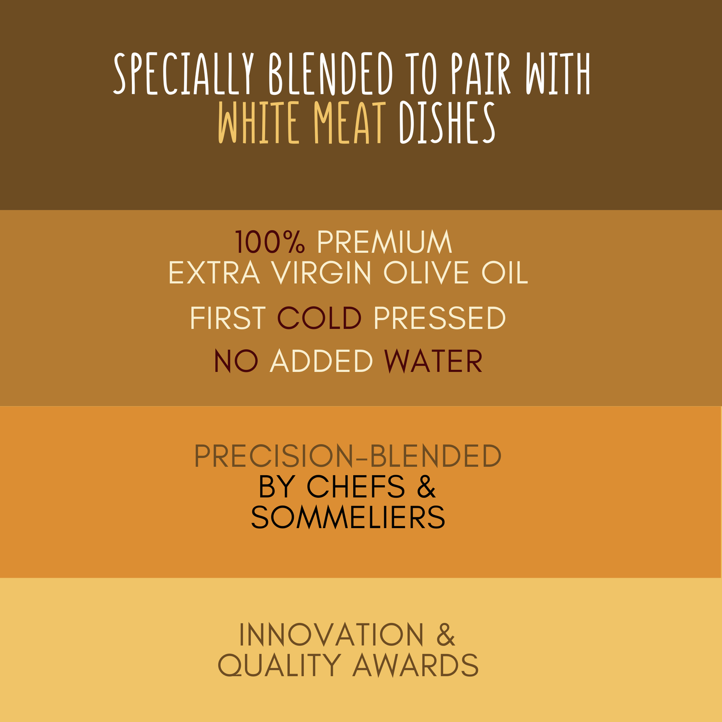 Huile d’Olivia – Special White Meats - Gold Winner
