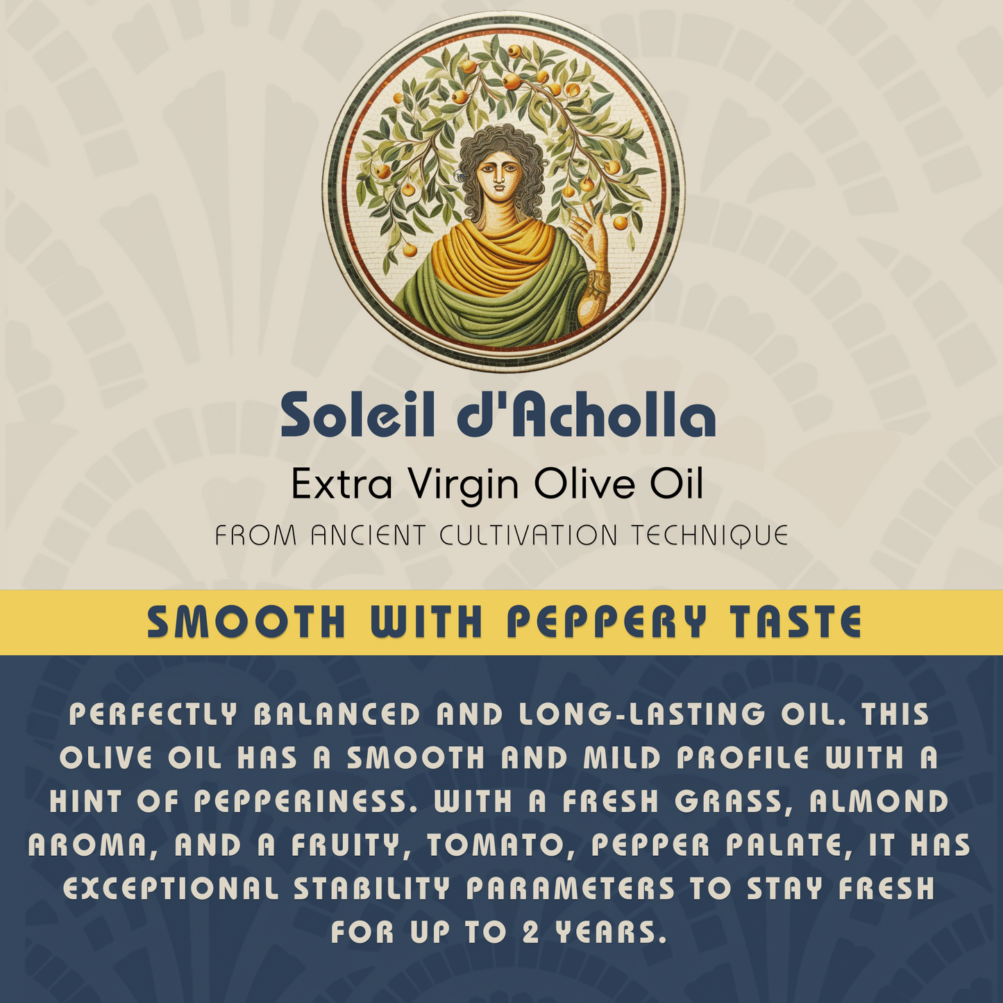 Soleil d’Acholla – Smooth Extra Virgin Olive Oil - Award-Winning