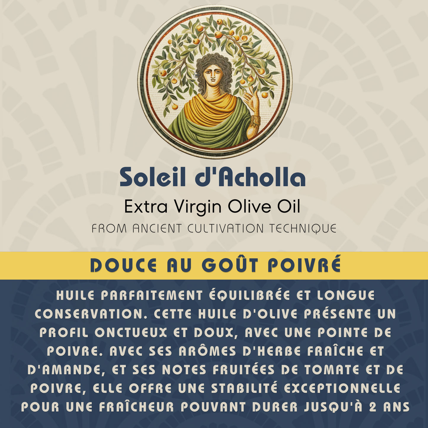 Soleil d’Acholla – Smooth Extra Virgin Olive Oil - Award-Winning