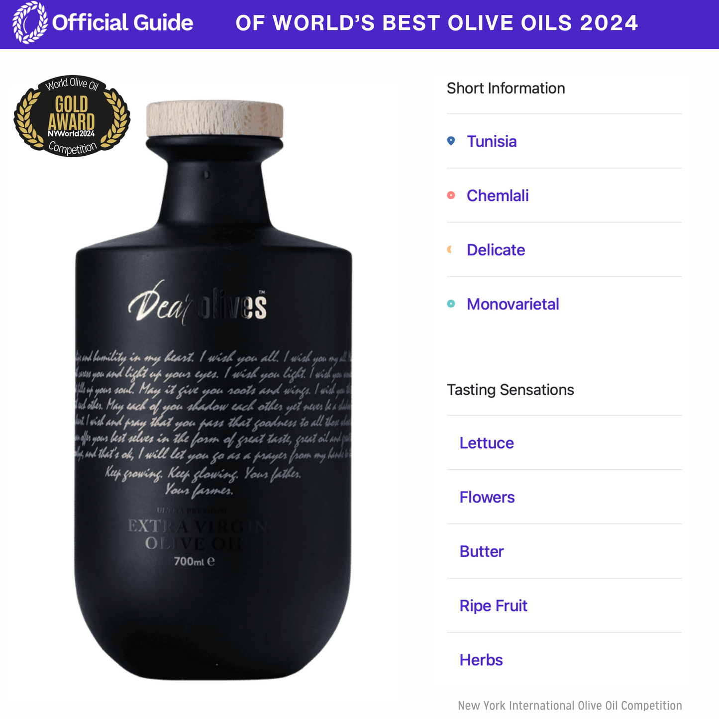 Dear Olives – Luxury Gift Box Ultra-Premium EVOO – Single Origin Chemlali