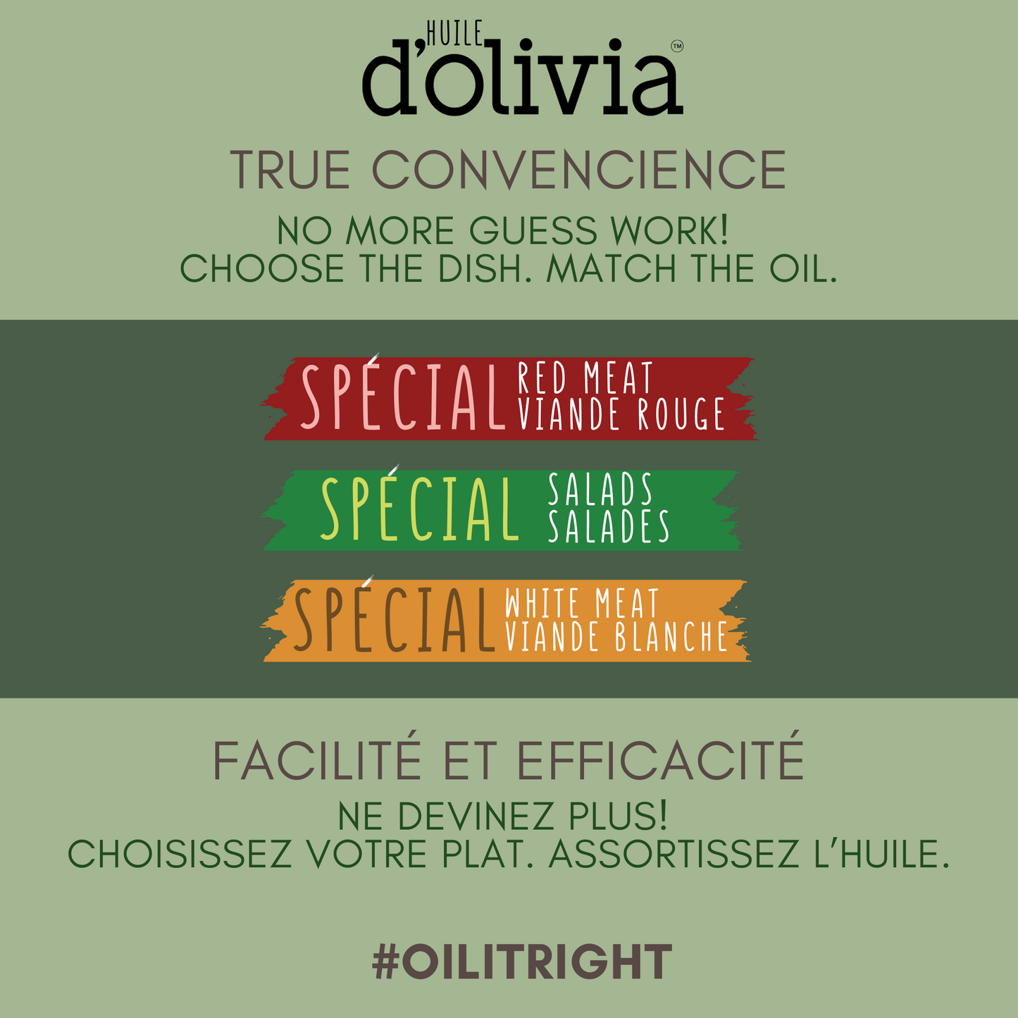 Huile d’Olivia – Special Red Meats - Gold Winner