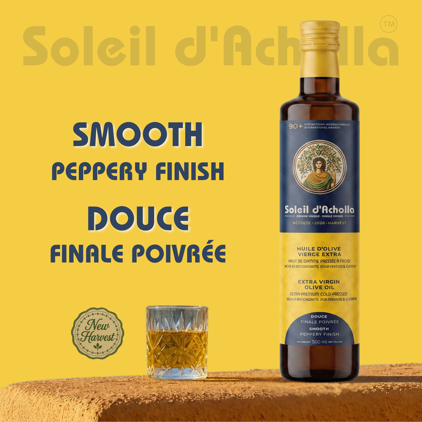 Soleil d’Acholla – Smooth Extra Virgin Olive Oil - Award-Winning