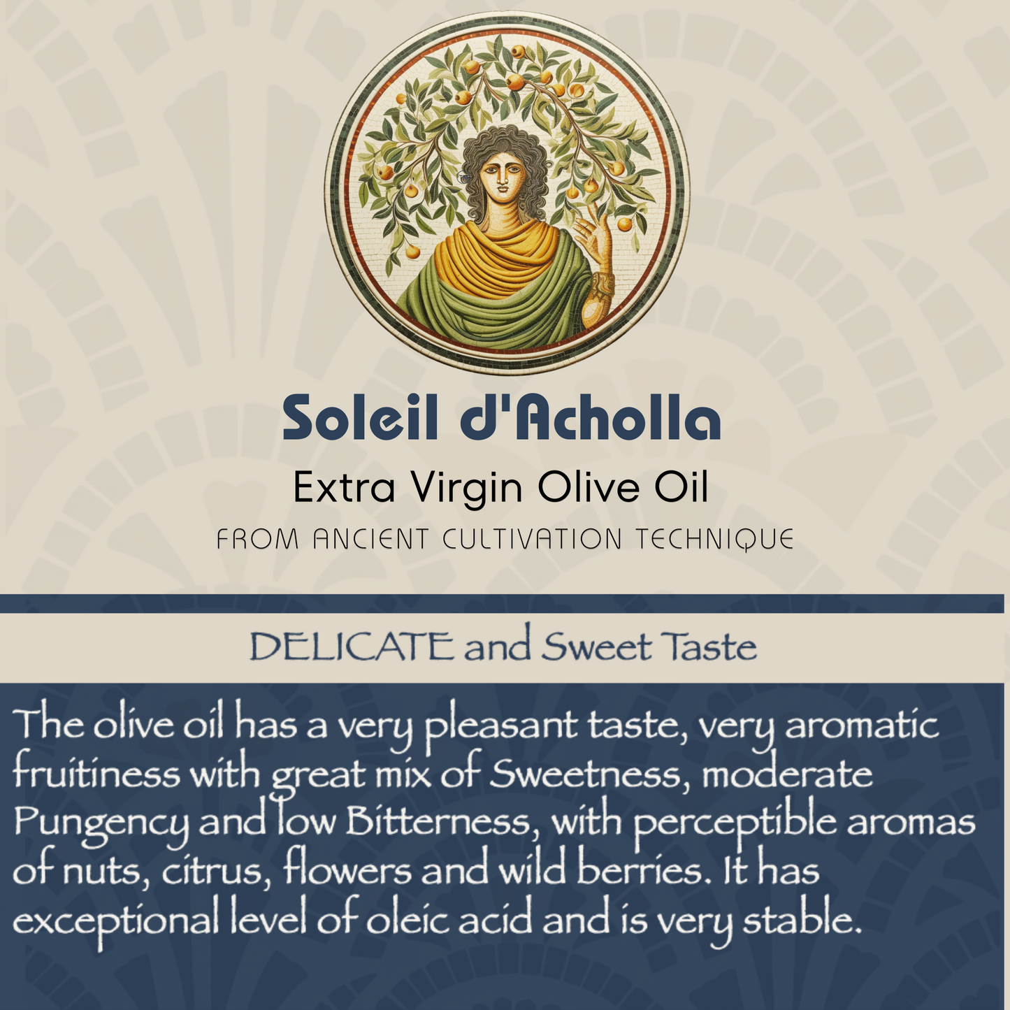 Soleil d’Acholla – Delicate Extra Virgin Olive Oil - Award-Winning