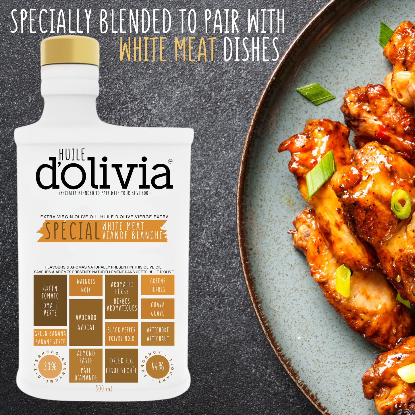 Huile dolivia – Special White Meats  - Gold Winner (US)