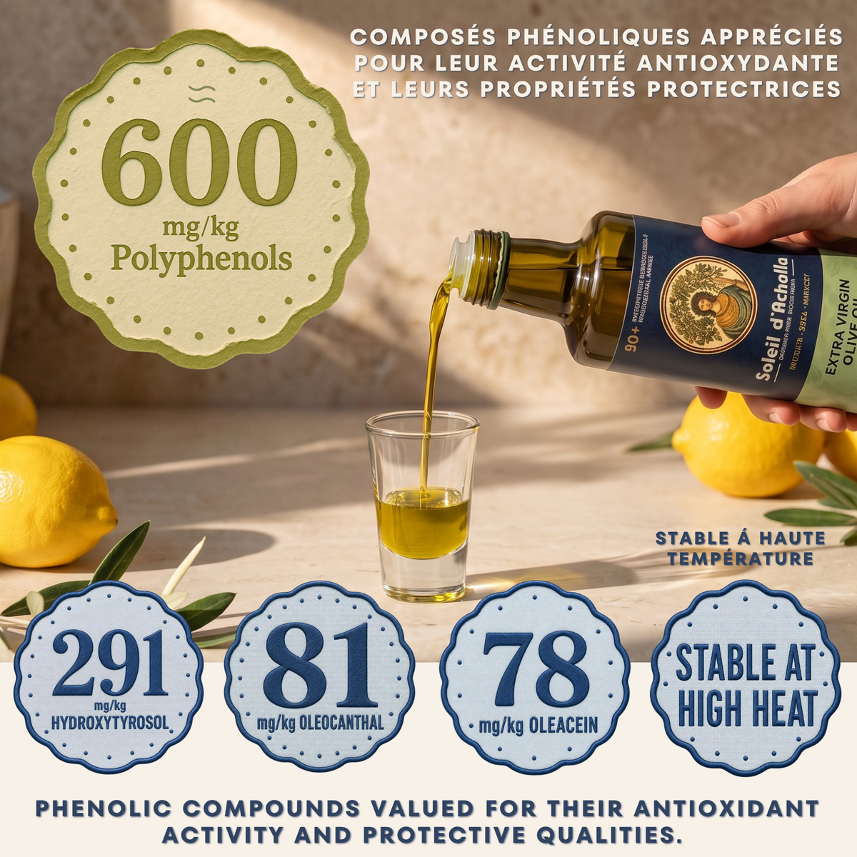 Soleil d’Acholla – Robust Extra Virgin Olive Oil - Award Winning