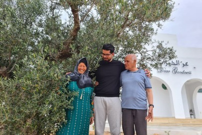 Family and Community empowered business. The family millers standing next to an olive tree in front of Dear Goodness Mill.
Dear Goodness is a Premium Artisan Mill. Manufacturer, Supplier and Exporter of Premium olive oil.